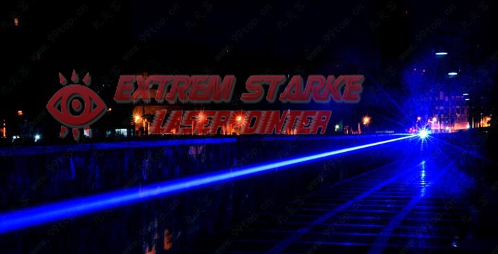 Laserpointer-10000mW-Blau-Nachteffekt