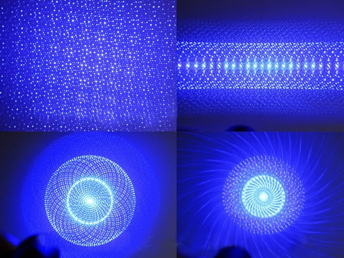 Lasereffekte Blau